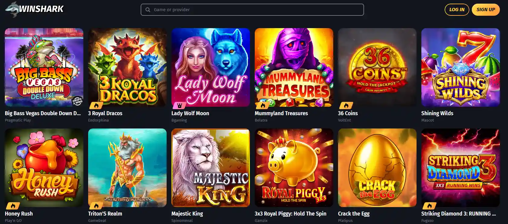 Winshark Casino Slots